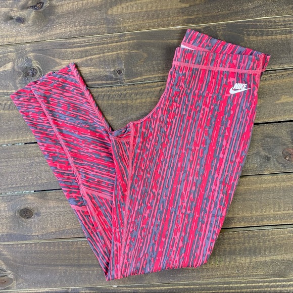 Nike Pink/Gray Compression Tights Size XSmall - Picture 1 of 7